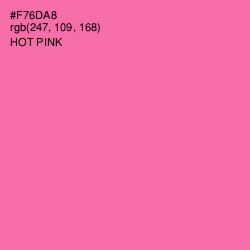 #F76DA8 - Hot Pink Color Image
